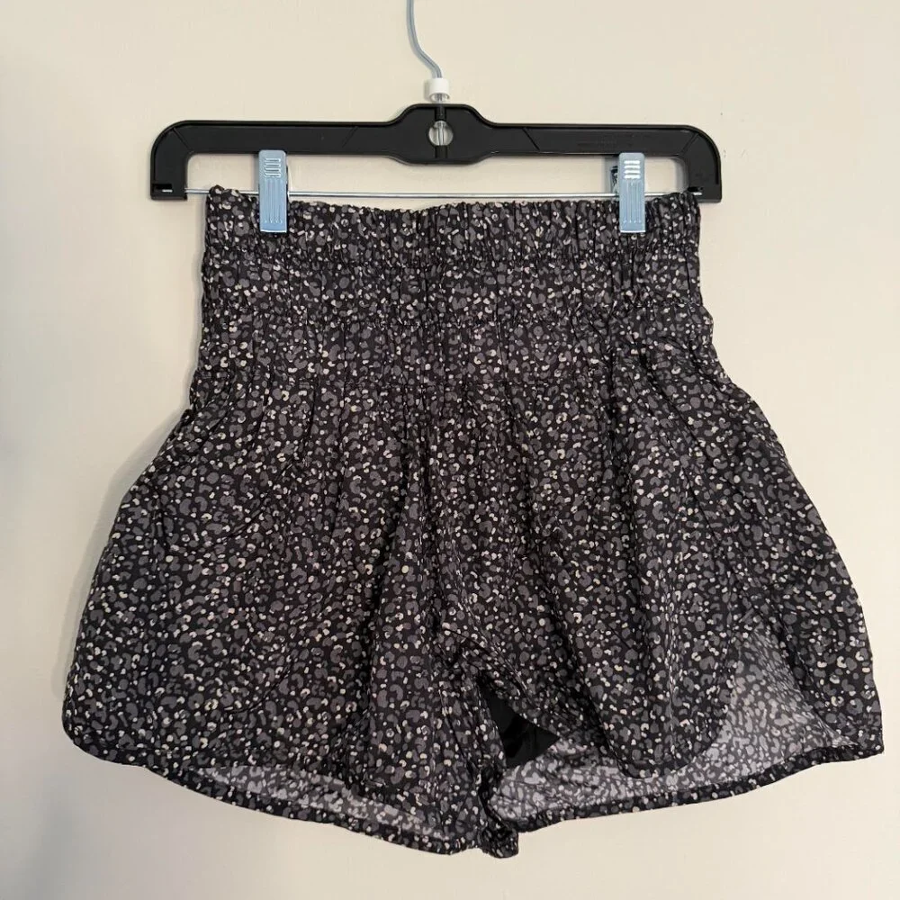 Free People Movement The Way Home Printed Shorts Athleisure Boho - Medium - Picture 3 of 5
